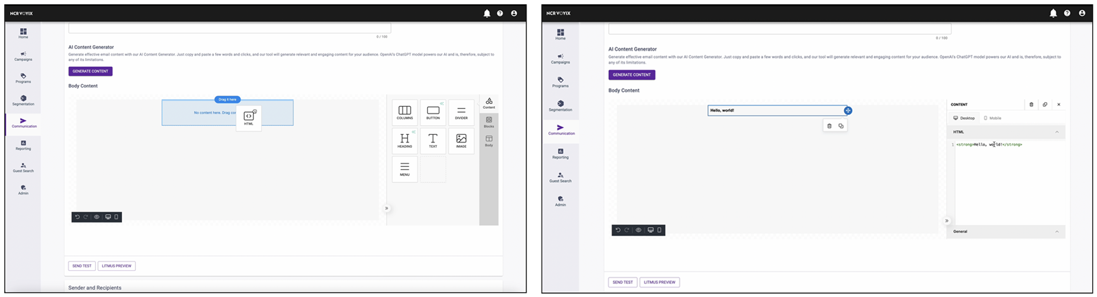 How to add a column widget
