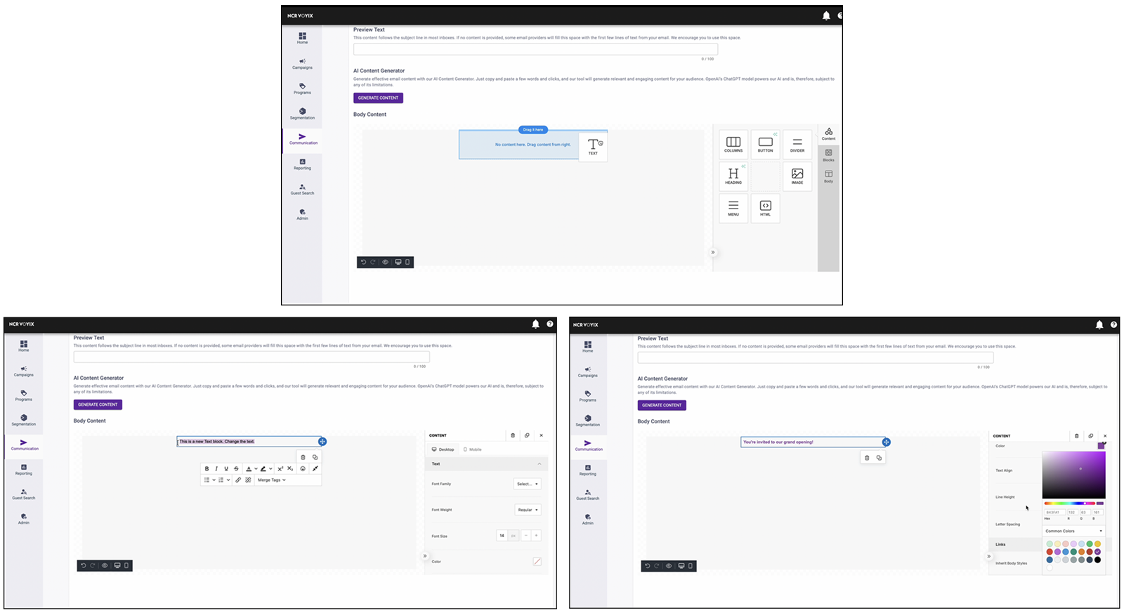 How to add a text widget