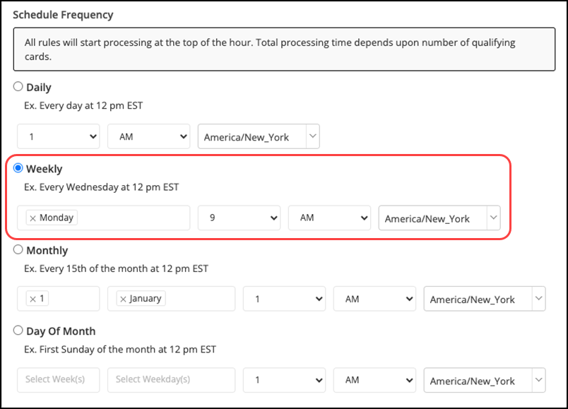 Scheduled vs. Campaign Email selection
