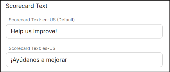 scorecard text