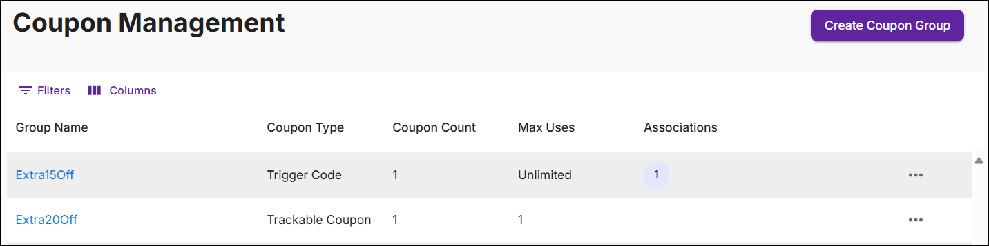 coupon management