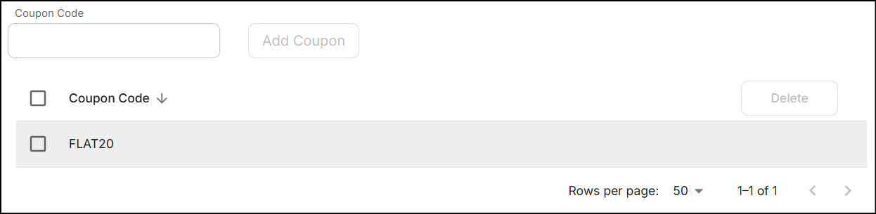 Add coupoon