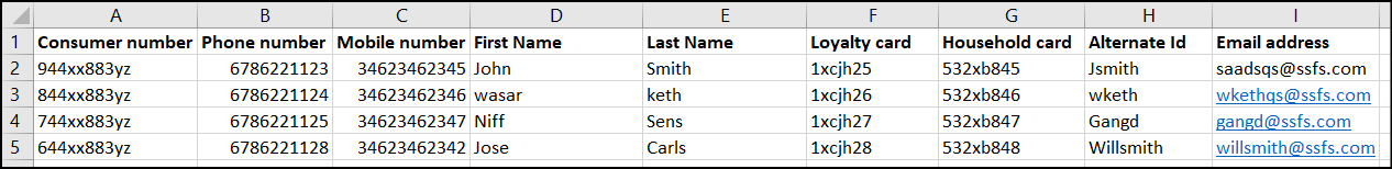 csv format