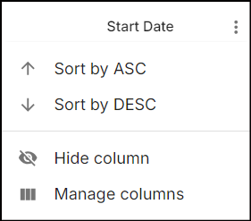column title