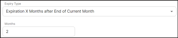 Expiration X months
