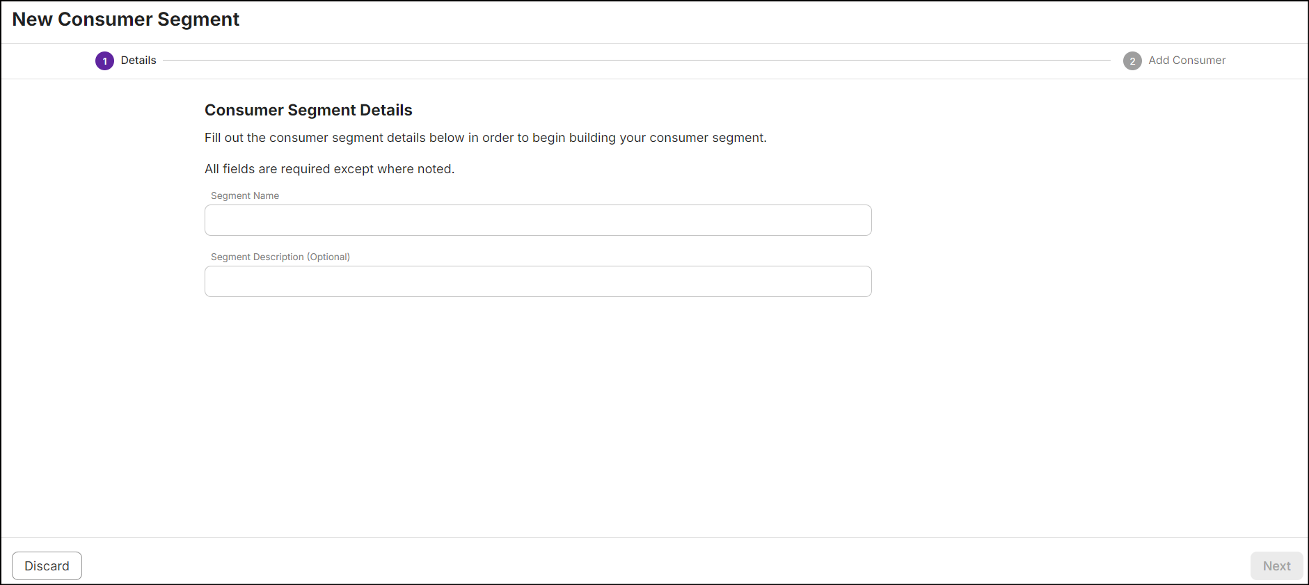 Segment details