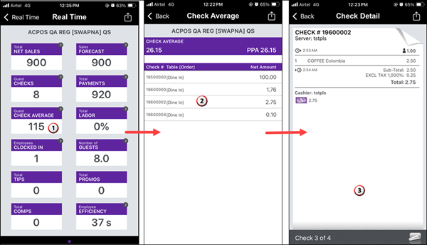 Sample Check Average view